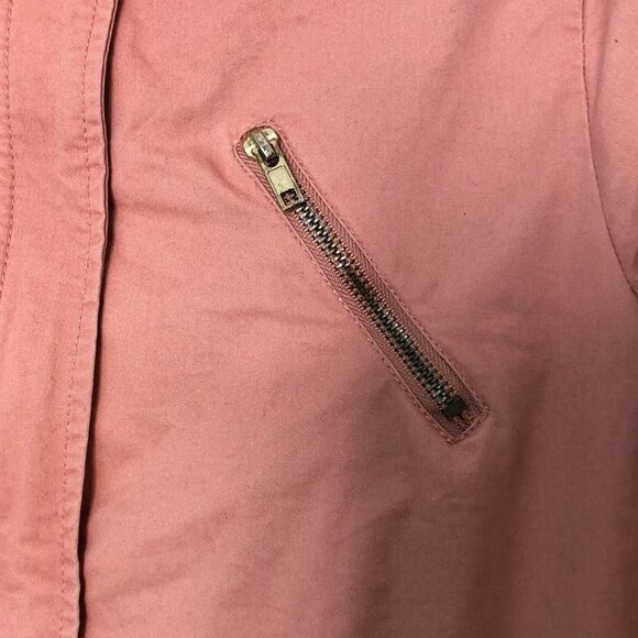 FOREVER 21 Girls Dusty Coral Full Zip Jacket 13/14 - Picture 3 of 8